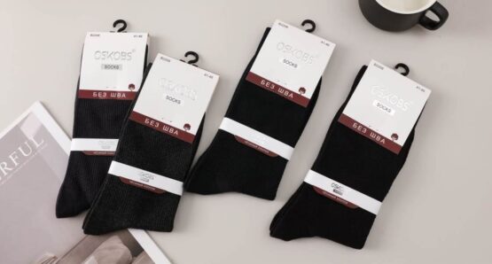 Носки мужские тонкие «Osko» №В2208 ребристые (10 пар)