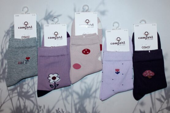Носки подростковые тонкие «Osko» №С3355 (7-9, 9-11, 11-13) с рисунком (10 пар)