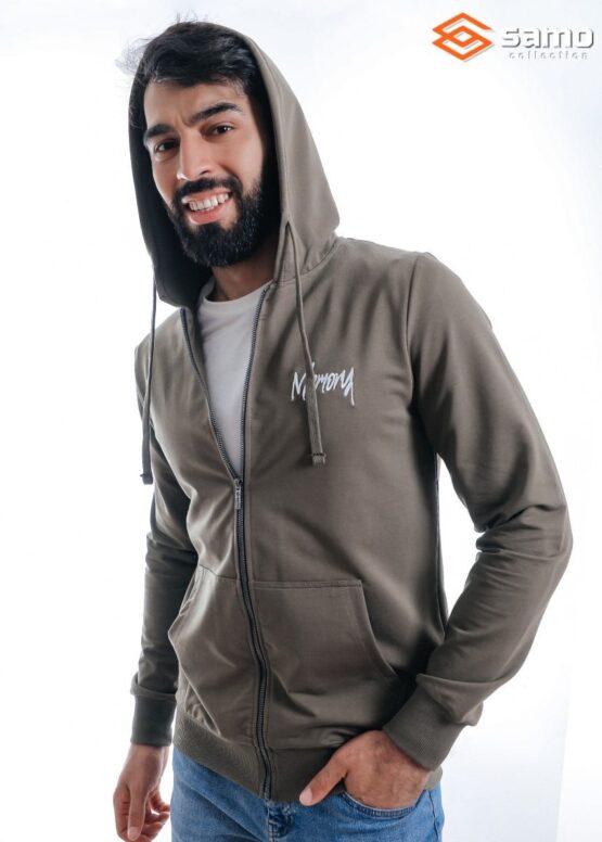 Толстовка мужская «Samo» №MN8061K (M-3XL) 2-нитка, на молнии