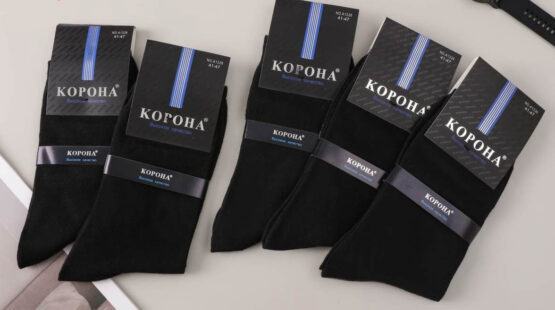 Носки мужские тонкие «Корона» №А1326 (12 пар)