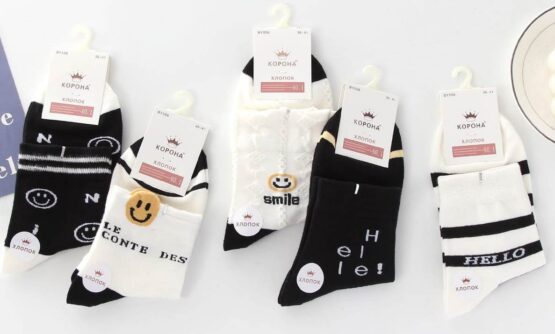 Носки женские тонкие «Корона» №556 смайл (10 пар)