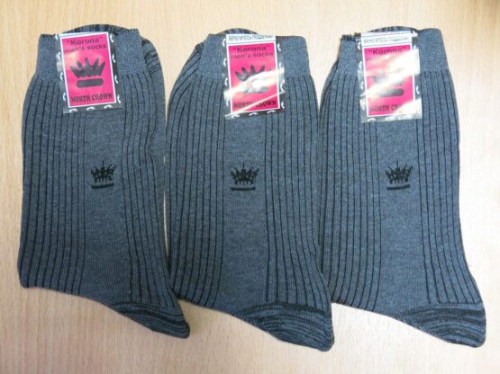 Носки мужские тонкие «Корона» серые (10 пар)