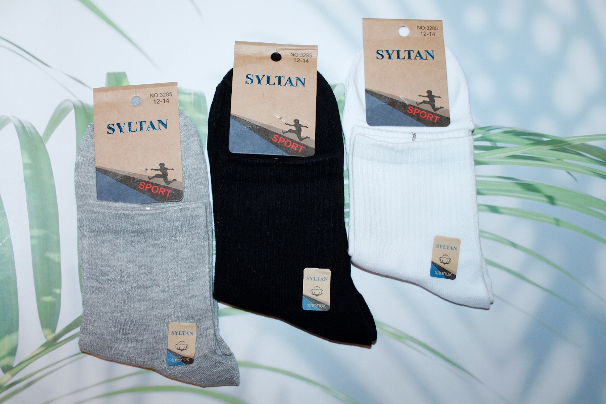 Носки детские тонкие «Syltan» №3285 (8-10, 10-12, 12-14) (10 пар)
