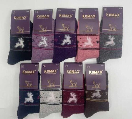 Носки женские теплые «Komax» №3044-5 (12 пар)