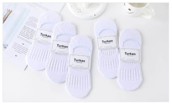 Следки женские хлопок «Turkan» №1076 сетка (10 пар)