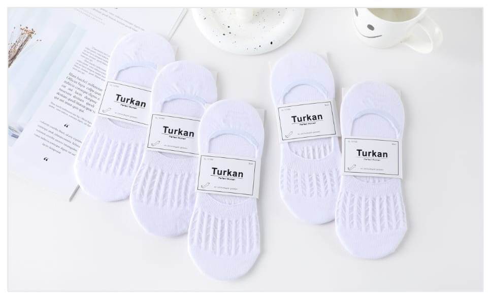 Следки женские хлопок «Turkan» №1076 сетка (10 пар)