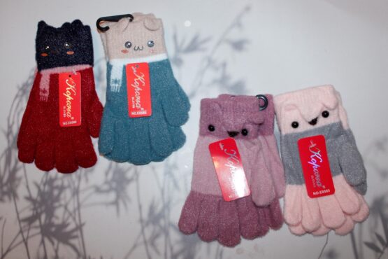 Перчатки детские «Корона» №Е0585, 0621, 0580 (12 пар)