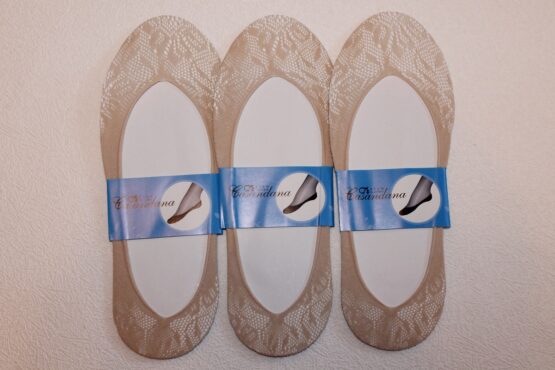 Следки капроновые «Casandana» №217-4 ажурные (12 пар)