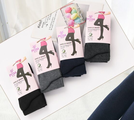 Колготки подростковые «Роза» №9924, 9967 (128-164) однотонные