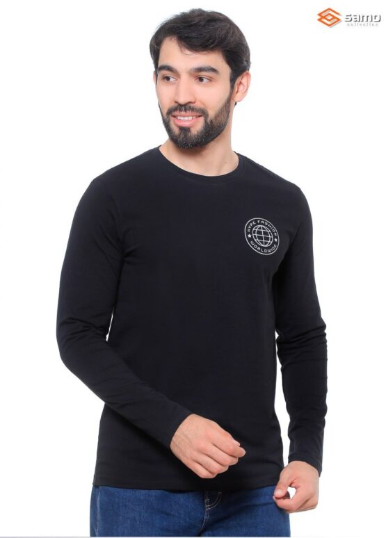 Футболка мужская «Samo» №М9311К (48-56) длинный рукав, принт