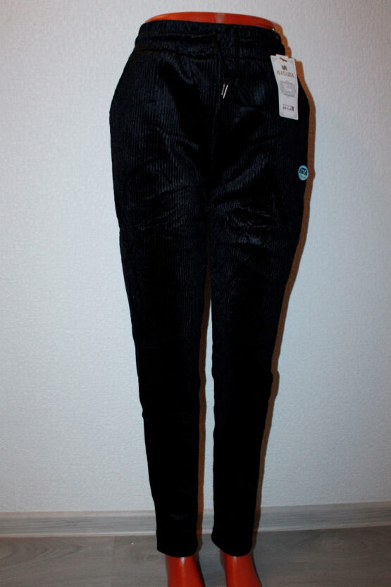 Брюки женские «Наташа» №А37 (S/M-XL/2XL) велюр, рубчик
