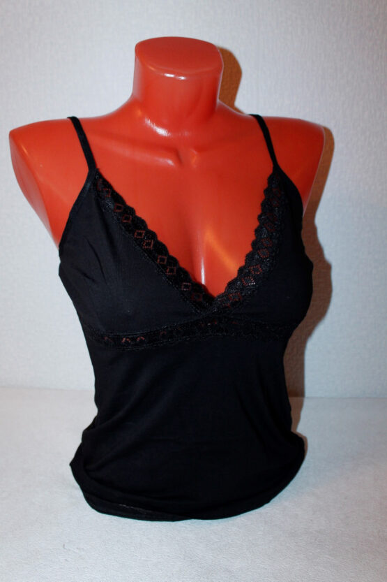 Майка женская «NicolettaI» №78265,78260  (M-XL) бретелька, кружево