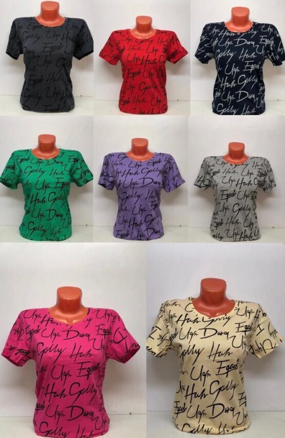 Футболка женская «Долина» (48-56) бабочки, надпись