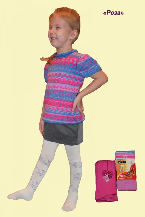 Колготки детские «Роза» №9981, 9980 (68-164) с рисунком