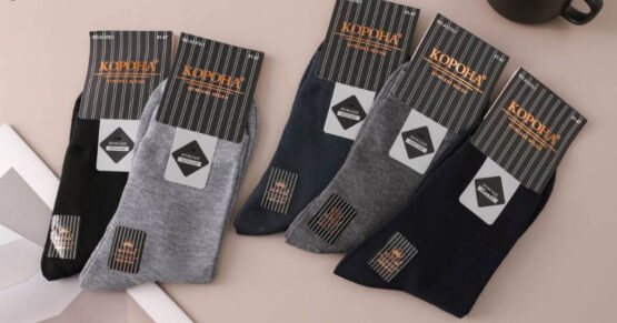 Носки мужские тонкие «Корона» №А1376 (10 пар)