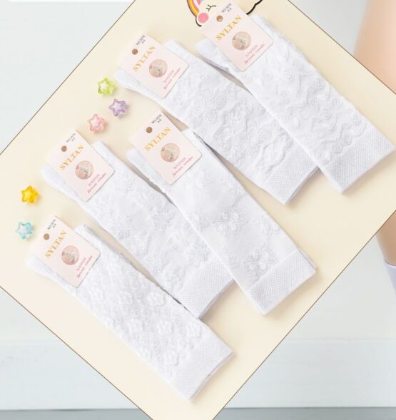 Гольфы детские тонкие «Syltan» №3576 (2-8) набивной рисунок (12 пар)