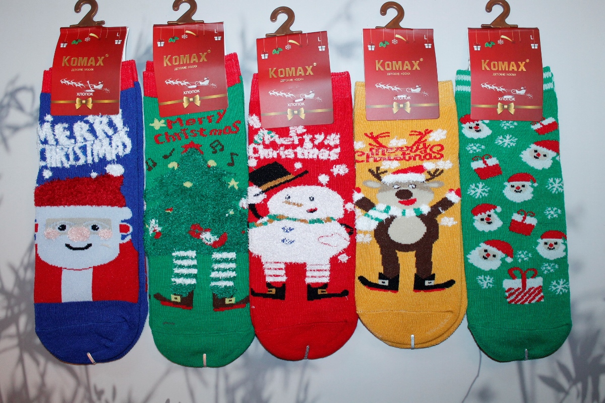 Носки детские тонкие «Komax» №213 (S, M, L) (10 пар)
