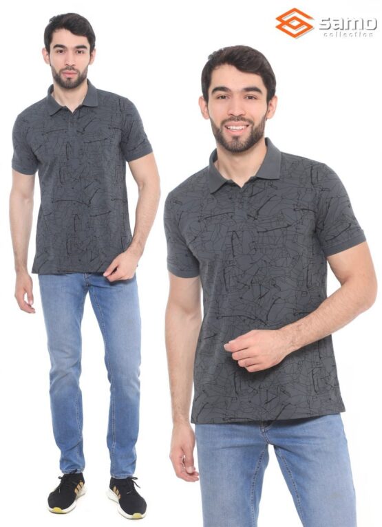 Рубашка-поло мужская «Samo» №М5858R, M5992 (M-3XL) короткий рукав