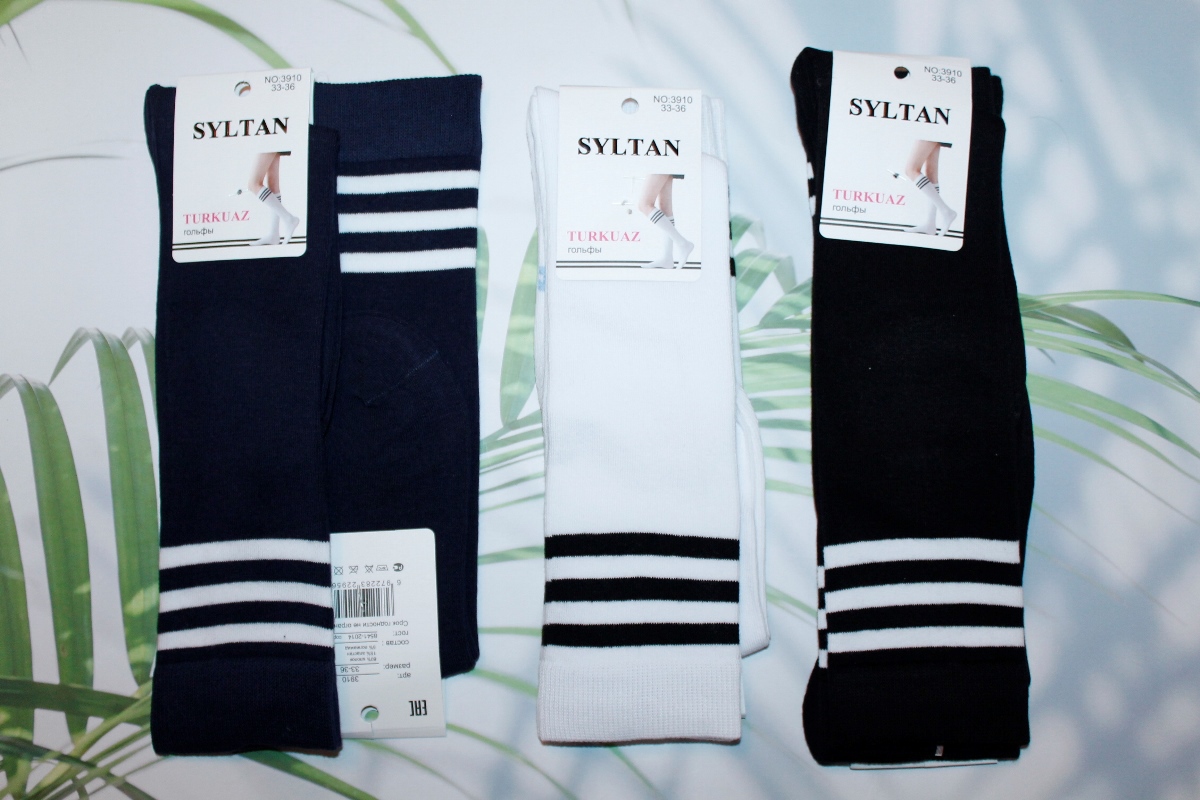 Гольфы детские тонкие «Syltan» №3910 (30-33, 33-36) полоска (6 пар)