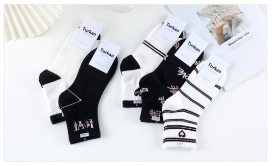 Носки женские тонкие «Turkan» №6694 love (10 пар)