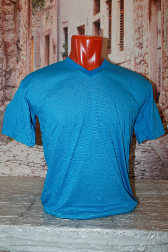 Футболка мужская «Safo» (48-56) мелкая полоска