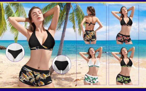 Купальник женский раздельный тройка №6807 (38-46)