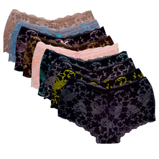 Трусы женские «Nicoletta» №63141 (M-XL) шорты, гипюр