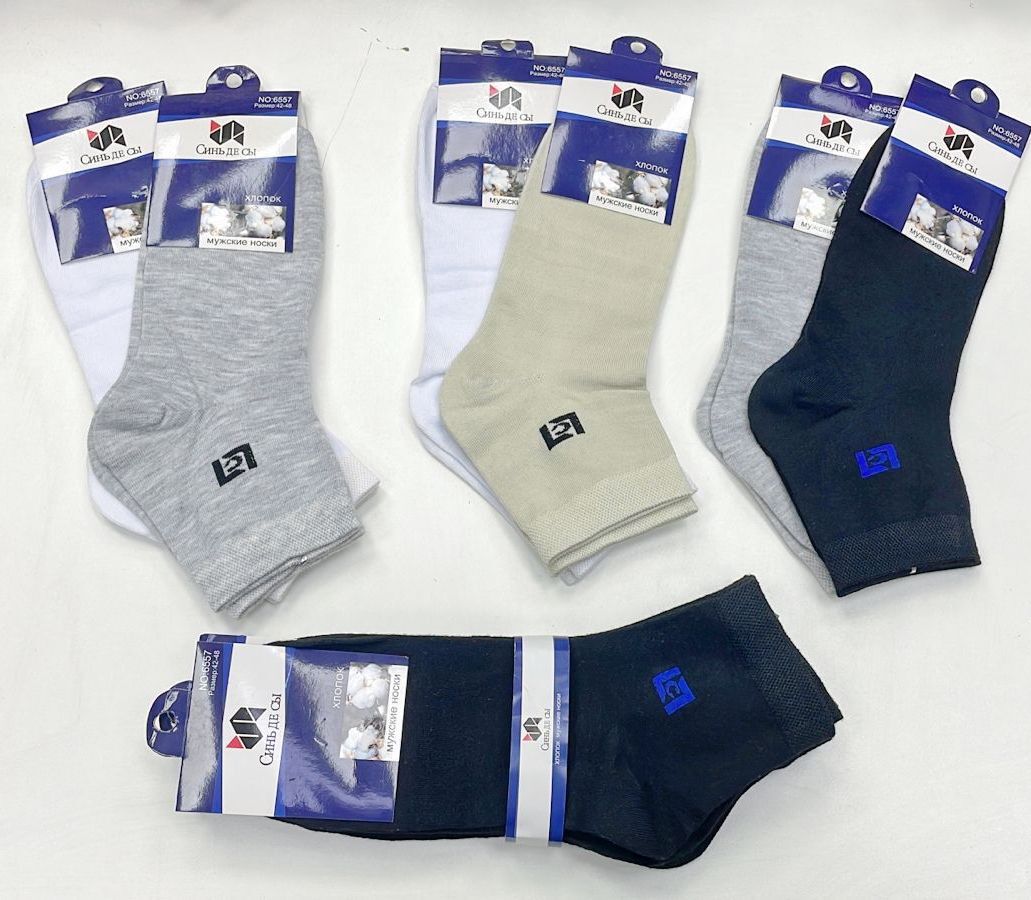 Носки мужские тонкие «СиньДеСы» №6555, 6556, 6557, 6562 (10 пар)
