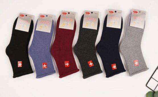 Носки женские теплые «BFL» №НВ16 махровые, медик (12 пар)