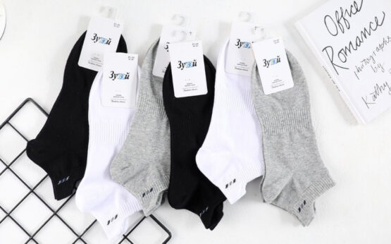 Носки мужские короткие «Зувэй» №1251 с завышенной пяткой (12 пар)