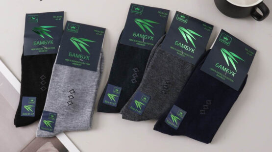 Носки мужские тонкие «Корона» №А1304 бамбук (12 пар)