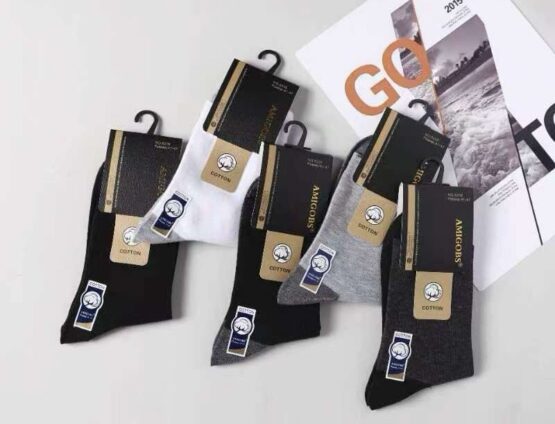 Носки мужские тонкие «Amigobs» №8236 темный след (10 пар)