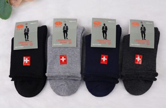 Носки мужские теплые «BFL» №НА08 медик, махровые (12 пар)