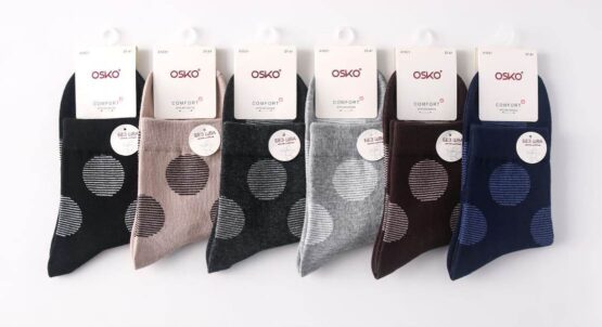 Носки женские тонкие «Osko» №А1631 круги (10 пар)