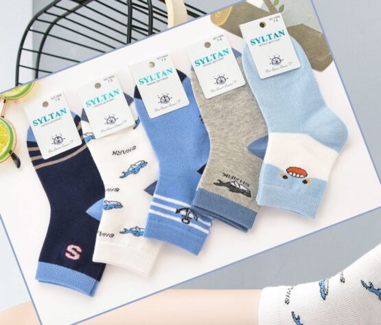 Носки детские тонкие «Syltan» №3968 (3-4, 5-6, 7-8) морские (10 пар)