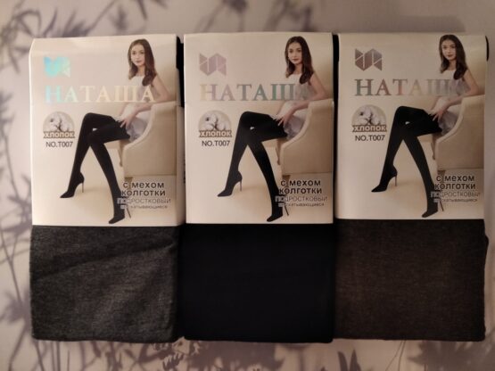Колготки подростковые «Наташа» №Т007, 008 (152-164) с мехом