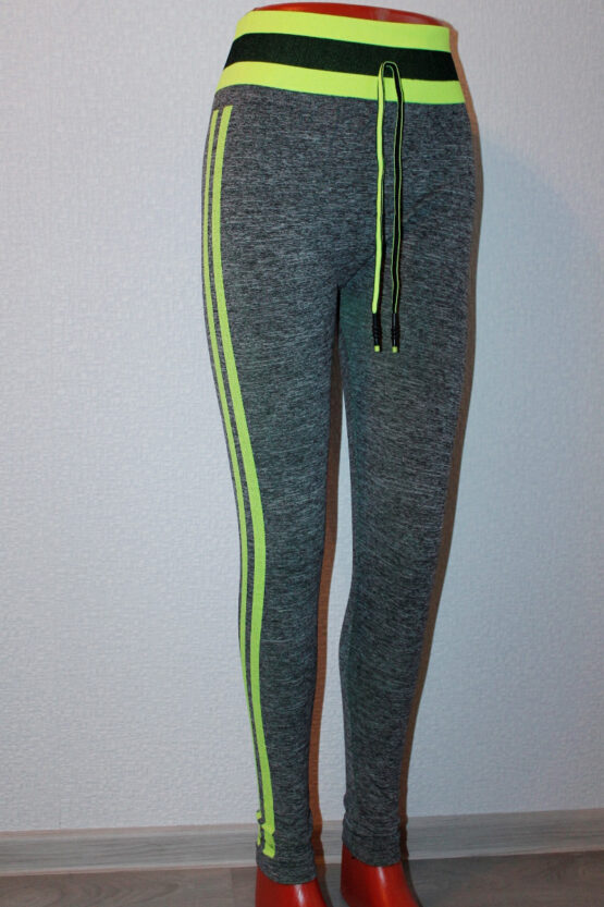 Лосины женские тонкие «Наташа» №1578 (XL-3XL, XL-5XL) меланж лампасы