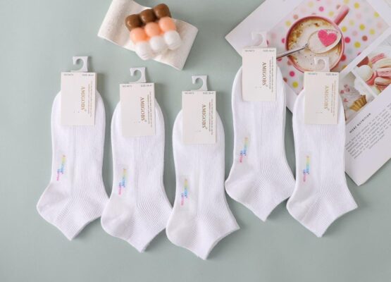 Носки женские короткие «Amigobs» №9473 рубчик (10 пар)