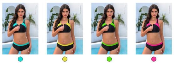 Купальник женский раздельный спортивный №024880 (38-46)