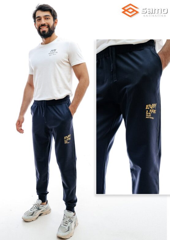 Брюки мужские «Samo» №М8597 (M-3XL) 2-нитка, принт, манжет