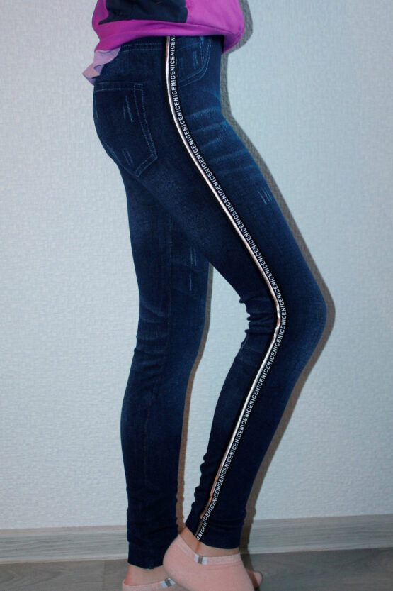 Лосины подростковые «Ойман» №С327, 305 (13-14, 15-16) джинс, лампас