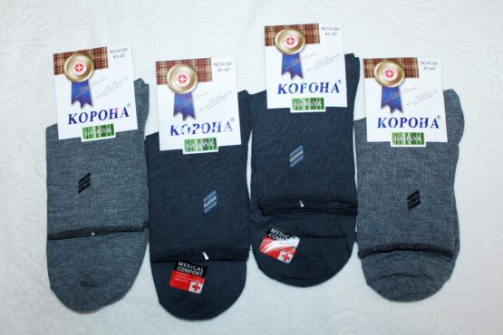 Носки мужские тонкие «Корона» №1381 медик (12 пар)