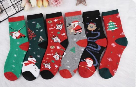 Носки женские теплые «BFL» №НВ53, НВ65, НВ72 махровые, новый год (12 пар)