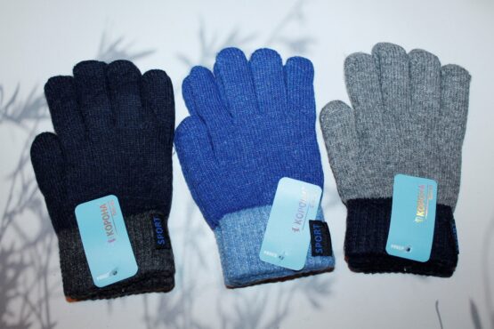 Перчатки подростковые «Корона» №Е0684 спорт (12 пар)