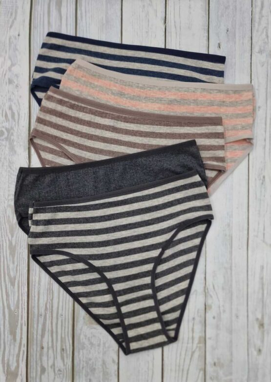 Трусы женские «Nicoletta» №124270 (2XL-4XL) меланж, полоска