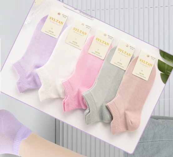 Носки женские короткие «Syltan» №2319 с завышенной пяткой (10 пар)