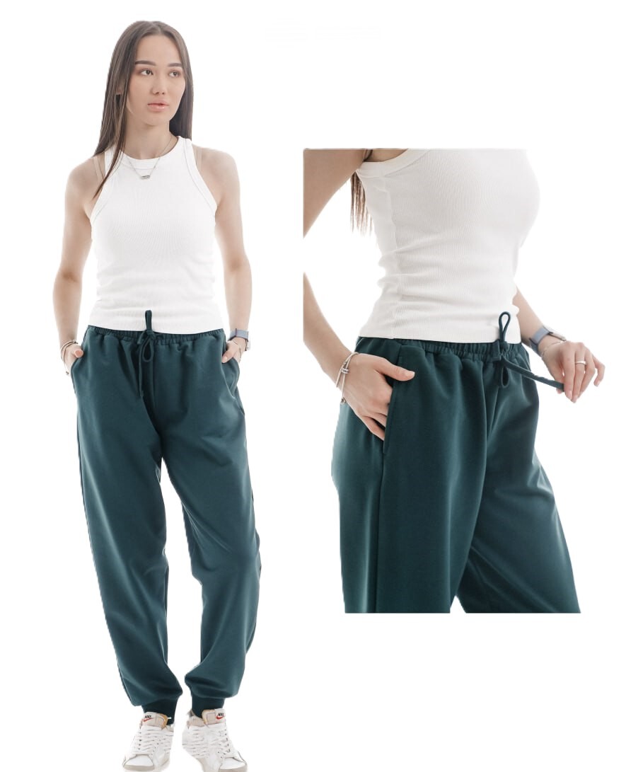Брюки женские «Samo» №WT0155 (48-56, M-3XL) 2-нитка, манжет