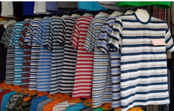 Футболка мужская «Ray, Diamond» (48-56) полоска, карман