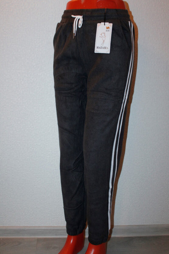 Брюки женские «Наташа» №А34 (S/M-XL/2XL) спортивные с мехом