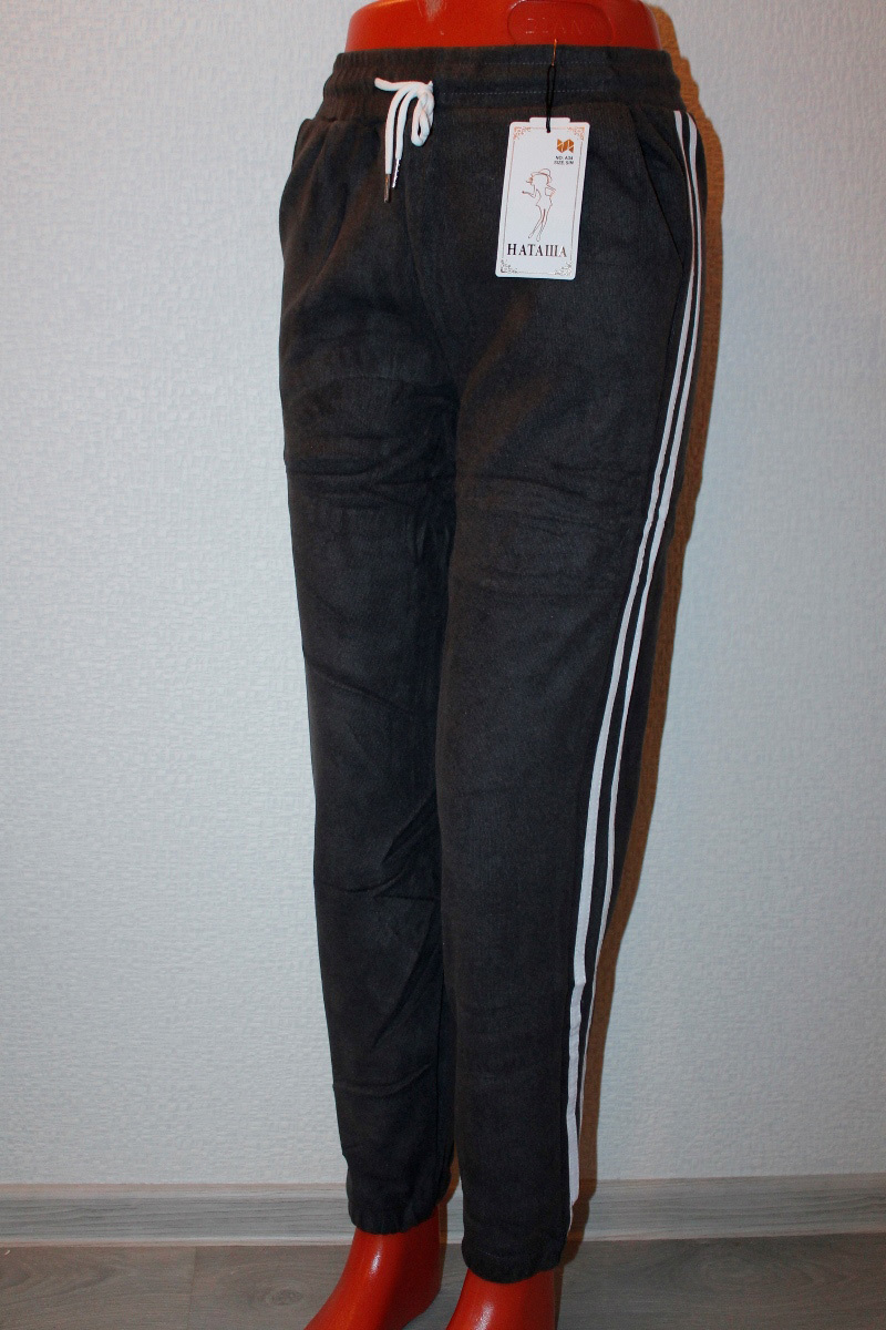 Брюки женские «Наташа» №А34 (S/M-XL/2XL) спортивные с мехом